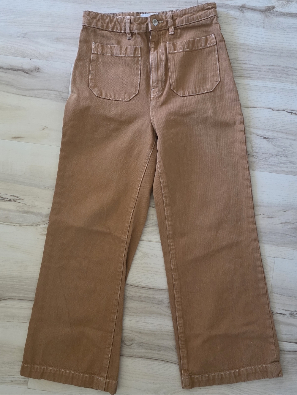 Rolla's Sailor Jeans - High Rise Wide Leg - Tobacco / Camel - Size 27